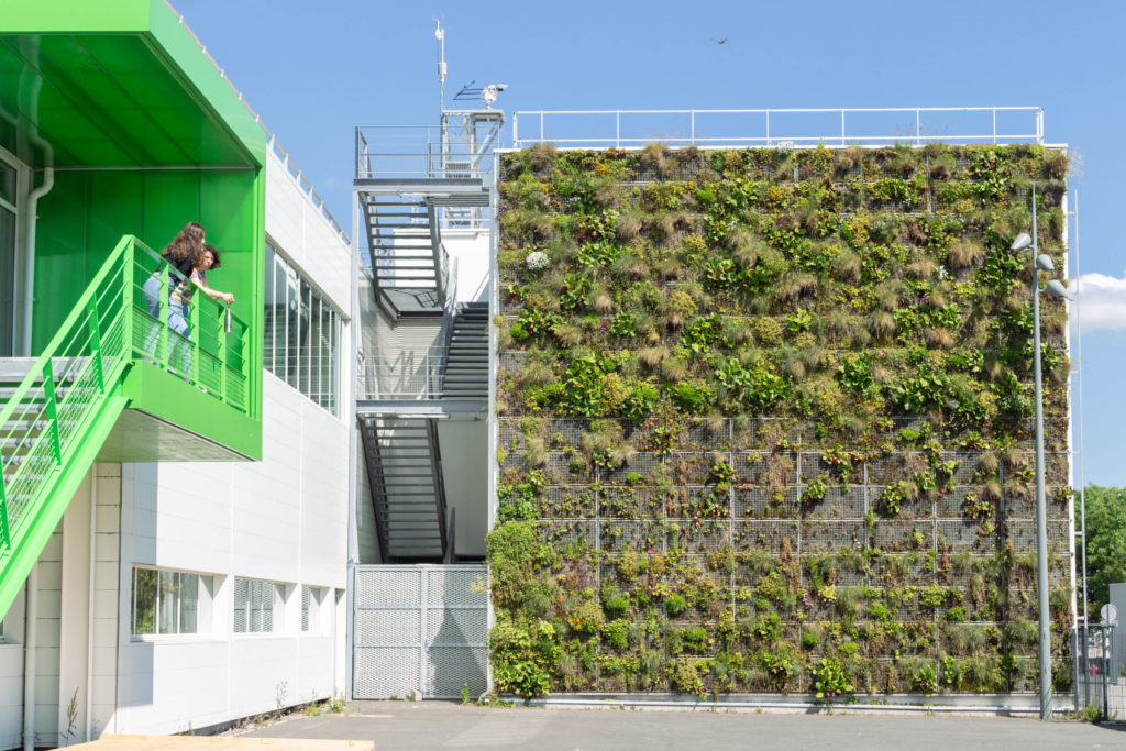Atlantech - Mur végétal situé au dos du Lab’In Tech, en face du pôle habitation