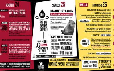 Défense de l’eau, grand rassemblement à Melle