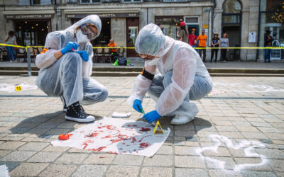 Une scène de crime pour sensibiliser à la souffrance animale