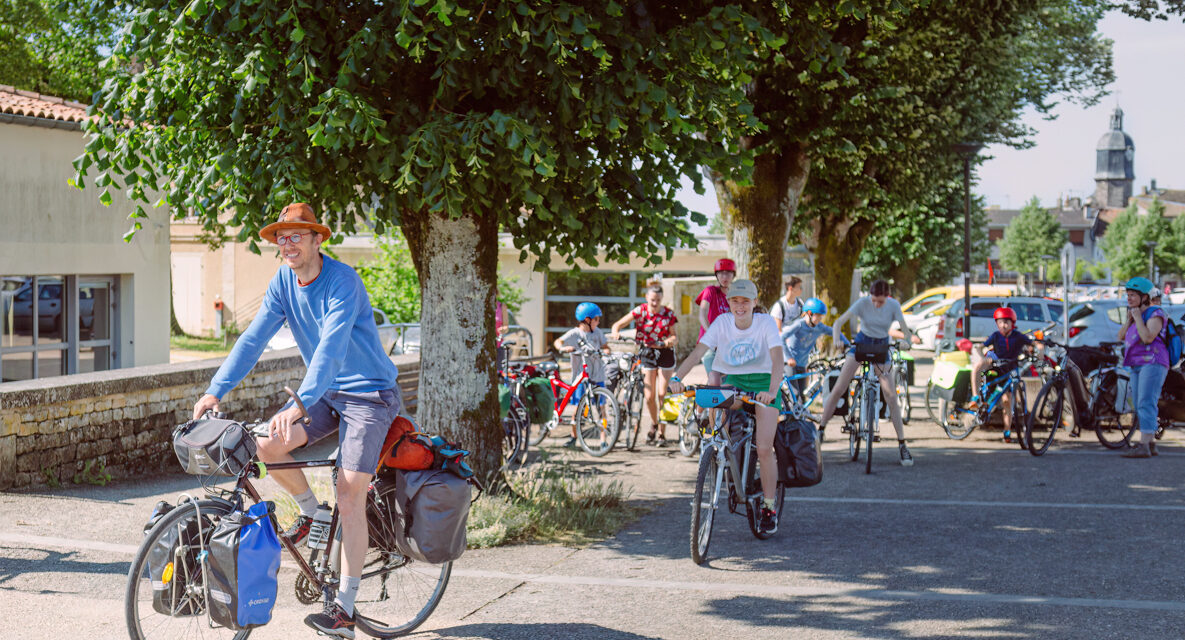 Melle en Selle voyage à vélo - le départ
