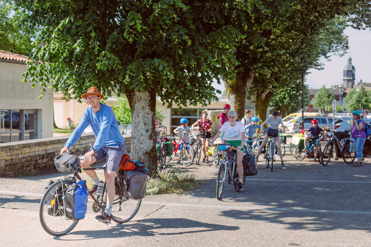 Melle en Selle voyage à vélo - le départ
